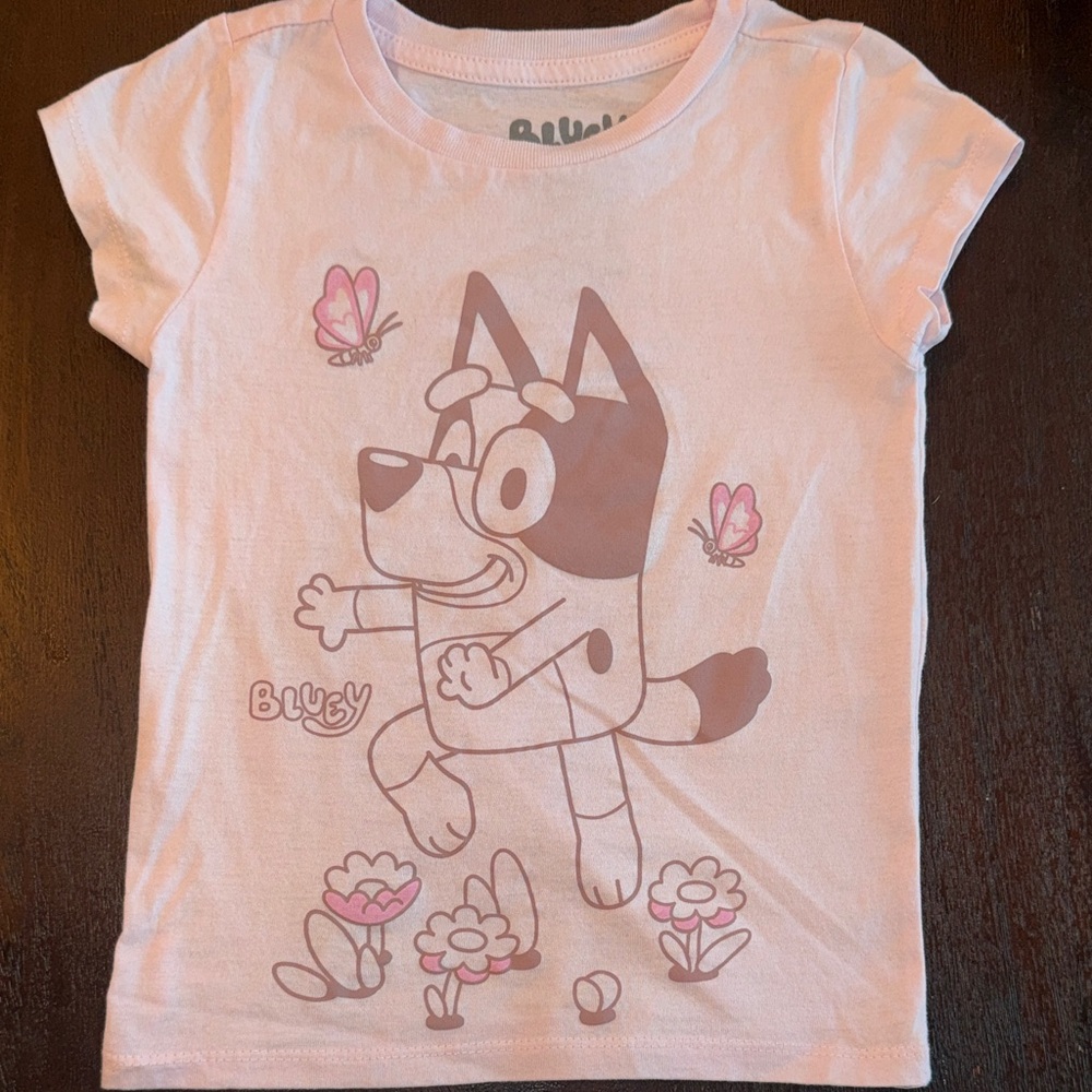 Bluey Light Pink Short Sleeve Tee